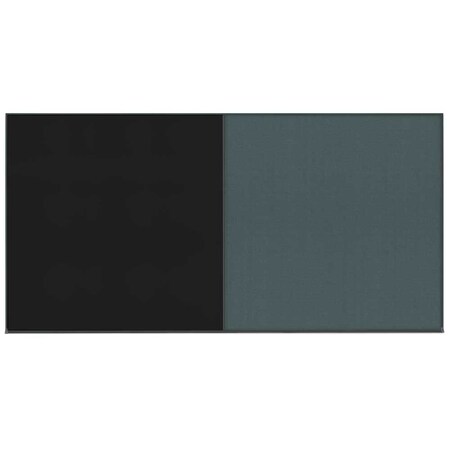 United Visual Products Enclosed Corkboard, 1 Door, 60"x36", 4" Fra UV3410-BRONZE-MEDGRY